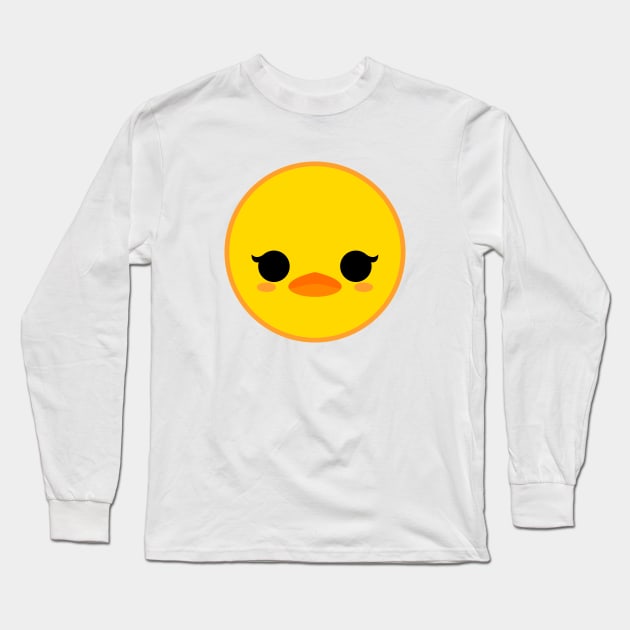 Cute Baby Duck Long Sleeve T-Shirt by alien3287